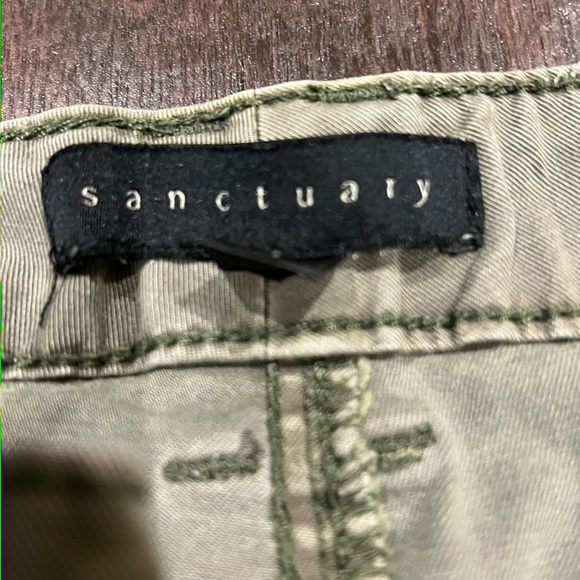Green Cargo Pants. Size 30. Sanctuary - Picture 4 of 4